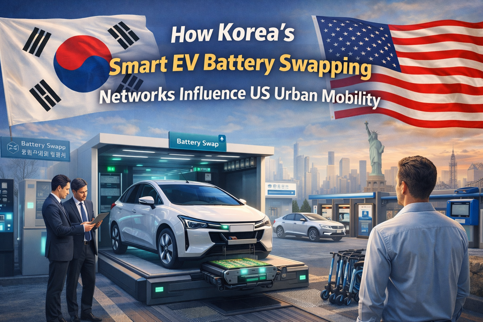 How Korea’s Smart EV Battery Swapping Networks Influence US Urban Mobility